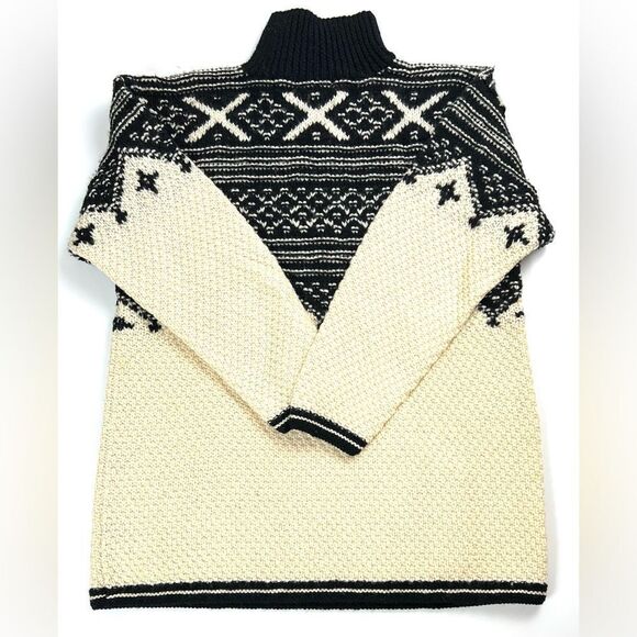 Vintage Lauren Ralph Lauren 100% Wool 1/4 Zip Pullover Sweater - Picture 2 of 10